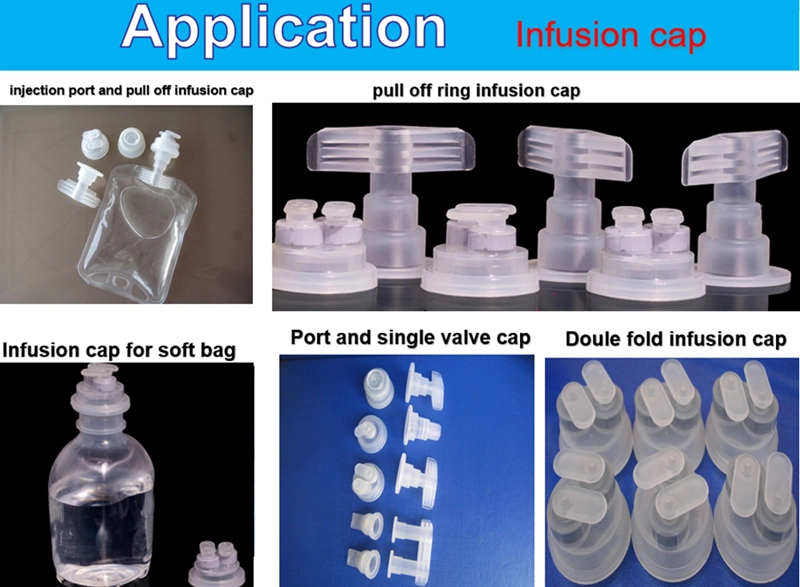 Double Foldable Single Valve Break off Infusion Cap for Lvp PP Infusion Bottle